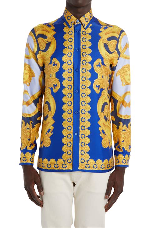 mens versace button down shirt|Versace inspired shirts.